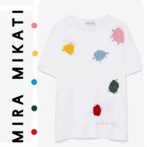 Mira Mikati Monster Rainbow Tribe Cotton Jersey T-Shirt EU 34 size 2 excellent - Picture 1 of 12