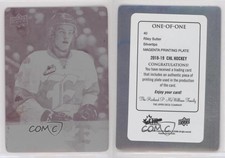 2018-19 Upper Deck CHL Printing Plate Magenta 1/1 Riley Sutter #40