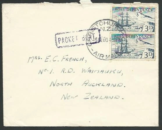 NUEVA ZELANDA ROSS DEPENDENCY 1960 Cubierta Paquebot Comercial.................66247 Foto 1 de 1