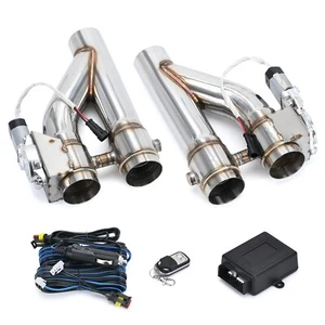 Universal 2.5 Inch Stainless Steel Exhaust Pipe 2PCS Kit - Picture 1 of 6