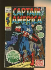 Captain America 124 VG/FN 5.0 * 1 * Stop the Cyborg by Stan Lee & Gene Colan!