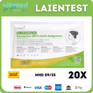 20 x MHD 11/2025 Corona Hotgen Schnelltest Laientest Selbsttest COVID 19 - Bild 1 von 1