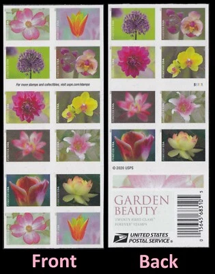 US 5558-5567 5567b Garden Beauty F booklet 20 MNH 2021 - Image 1 of 2