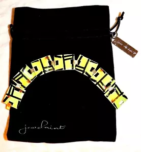 Modern Art Bracelet Enameled IOB Signed Jewelmint - Picture 1 of 4