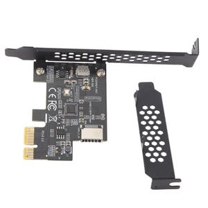 PCI-E 1X zu USB 3.2 GEN1 5 Gbps Type-E A-Key-Erweiterungskarte, Frontpanel-6323 - Bild 1 von 6