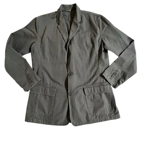 Chaqueta Blazer Eddie Bauer Para Hombre Alta Grande OD Verde Algodón Lona Sin Estructura - Imagen 1 de 14
