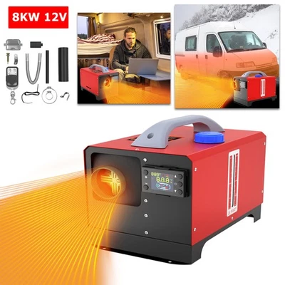 12V 8KW Diesel Standheizung Air Heater Luftheizung Integration Heizung LCD + FB - Bild 1 von 4