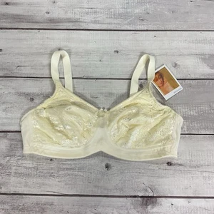 Amoena Mastectomy Bra Womens 36C Candle Light Kenzie 2006 Wireless Soft Cup NEW - Picture 1 of 12