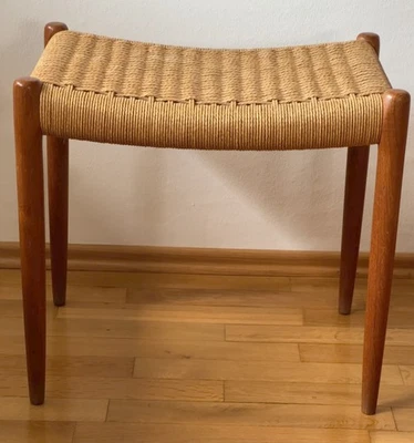 ❗️Dänischer Mid Century Teak Hocker, Danish Design Niels Møller / Mollers TOP❗️ - Bild 1 von 4