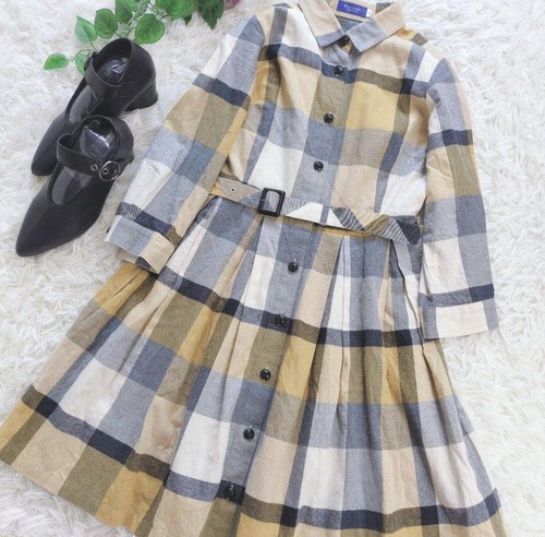 Foulard con cintura a scacchi etichetta blu Burberry pezzo unico