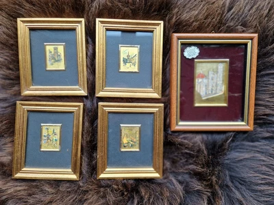 Wandbilder / Goldfolienbilder / ORO FoGLIA - 5 Stück - Italienmotive - Bild 1 von 4