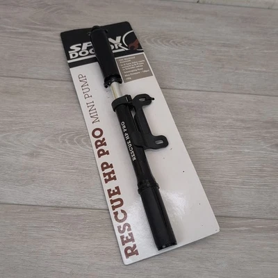 Spin Doctor Mini Pump Rescue HP Pro Black Bike Bicycle Black New - Image 1 of 4