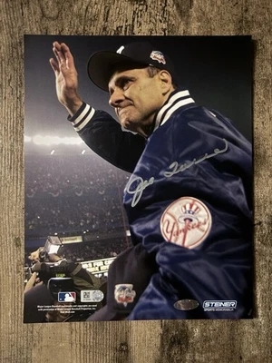 New York NY Yankees Joe Torre Signed Autograph 2000 WS 8x10 Steiner & MLB COA - Image 1 of 4