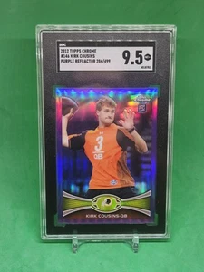 2012 Topps Chrome Purple Refractor #146 Kirk Cousins Rookie RC 284/499 SGC 9.5 - Bild 1 von 2