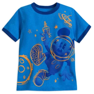 Disney Store Mickey Mouse T-Shirt Ringer T-Shirt Tee Top for Boys' Size 2/3, 4 - Picture 1 of 2