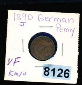 GERMANY - 1890-J   -  1 PF. - #8126 - Picture 1 of 2