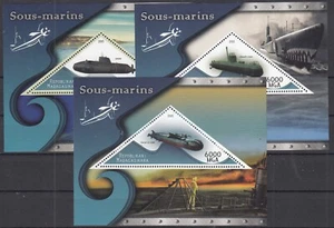 PK25043/ SUBMARINES – 2015 MINT MNH COMPLETE SET OF BLOCKS - Picture 1 of 1
