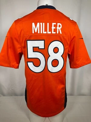 Von Miller #58 Denver Broncos NFL NIKE Orange Home Game Jersey Men's SMALL - Image 1 of 4