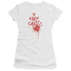 Zombies "Keep Calm" Girl's Junior Babydoll Tee
