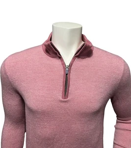 Stitch Sweatshirt Women's Size Medium Pink 1/4 Zip Up Long Sleeve Comfy - Picture 1 of 9