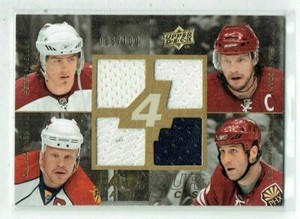 08-09 UD Fab Four  Mueller--Doan--Jokinen--Jovanovski  /100  Quad Jerseys