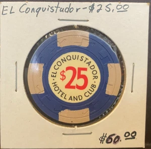 Puerto Rico, EL CONQUISTADOR HOTEL AND CLUB, Casino Chip, $25.00 - Picture 1 of 4