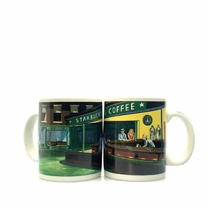 Starbucks Painting Cups Set of 2 Porcelain Mugs Used - Very Good Condition - Picture 1 of 10