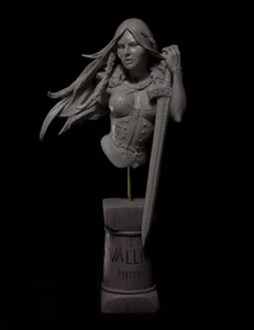 Neu 1/10 antike Kriegerbüste (mit Sockel) Resin Figur unbemalt Modell unmontiert - Bild 1 von 2