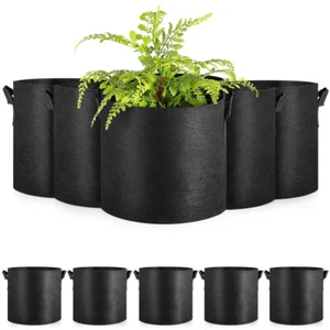 12 Pcs Practical Reusable Non-woven Thickened Potato Bags Plant Grow Bags - Picture 1 of 12