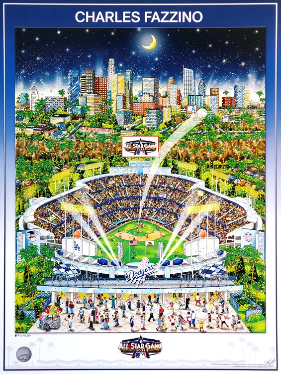 MLB All-Star Game LOS ANGELES DODGER STADIUM 2022 Official 18x24 Event POSTER - Image 1 of 1
