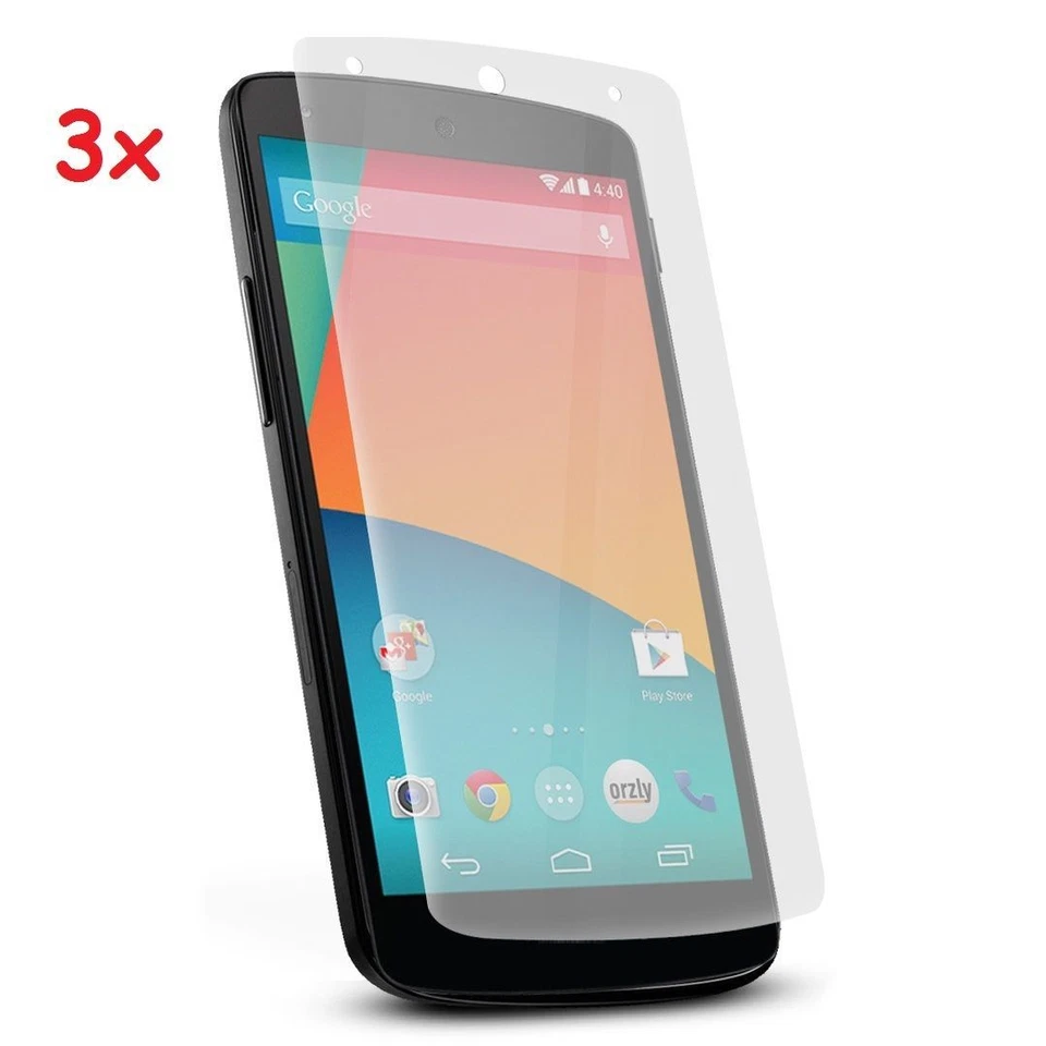  NEW 3xFront Screen Guard Protector Film for LG Google Nexus 5  - Image 1 of 1