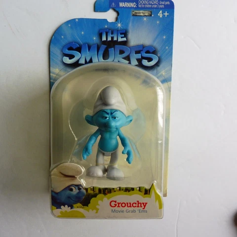 NEW 2011 JAKKS GROUCHY THE SMURFS MOVIE FIGURE TOY ACTION SMURF GRAB 'EMS Cover
