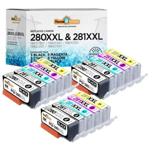 PGI-280 CLI-281 XL Ink for Canon PIXMA TS8220 TS8322 TS9120 TS9520 TS9521C Lot - Picture 1 of 6