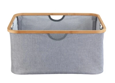 WENKO Wäsche Korb 50 L Truhe Sortierer Sack Sammler Box Bahari Bambus Tonne Bad - Bild 1 von 4