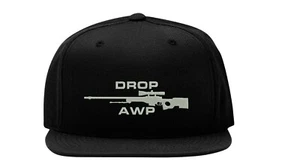 Drop Awp AK47 Logo Embroidered Snapback Baseball Cap Fullcap Flat Bill Hat - Picture 1 of 4