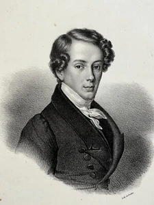 FRIEDRICH ERNST FESCA Portrait LITHOGRAPHIE Blatt MUSIK 19. Jh. - Bild 1 von 2