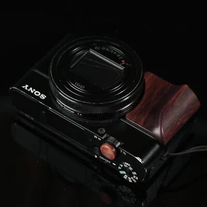 Wood Camera Shutter Release Button and Hand Grip Fr Sony RX100 M M7 M6 M5 M4 M3 - Picture 1 of 18