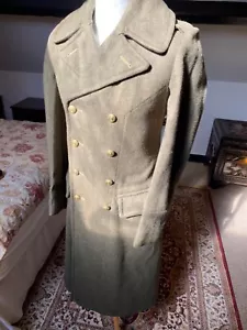 Royal Marines Khaki Greatcoat WW2 Pattern - Picture 1 of 10