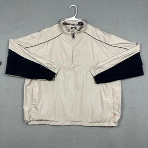 Sunice Weather Jacket Mens 2XL Beige Tan Golf 1/4 Zip Windbreaker Long Sleeve - Picture 1 of 18