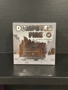 Kidrobot x 100% Soft Dumpster Fire Chrome Edition Vinyl Figure Limited BNIB - Picture 1 of 4