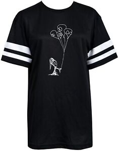 Womens Gothic Mesh Net American Football T-Shirt Baggy Slouch 00's Mall Goth Emo