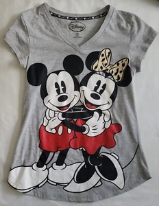 Disney Junior Girls T-Shirt Cultural Icon MickeyMinnie Mouse Timeless Medium 7/8 - Picture 1 of 3