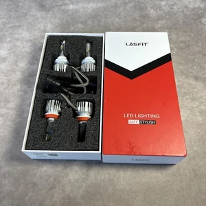 LASFIT H11 9005 Combo LED Headlight Bulbs High Low Beam Conversion Kits 6000K - Picture 1 of 13