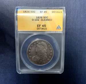 1826 Capped Bust Half Dollar EF 45 - Picture 1 of 2
