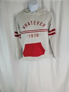 Empyre Pullover Hoodie Long Sleeve Gray Red Womens Sz S - Picture 1 of 11