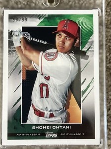 2020 Topps RipCard Shohei Ohtani /99 Ronald Acuña Jr /15 Mini RIPPED Video Proof