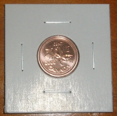 Canada 2000w Prooflike Penny 1 One Small Cent Winnipeg 'W' Mint Mark 2000 2000-w Cover