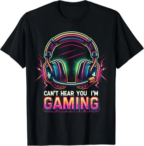 Funny Gamer Shirt for Boys Teens Men Video Gaming Graphic Gift Unisex T-Shirt - Picture 1 of 4
