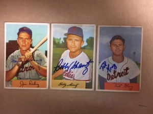 Bobby Shantz KC A's Boldly Autographed 1954 Bowman Card w/COA - Picture 1 of 1