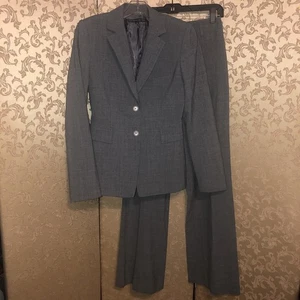 Antonio Melani Gray Jacket Blazer Pant Suit Size 2 - Picture 1 of 5